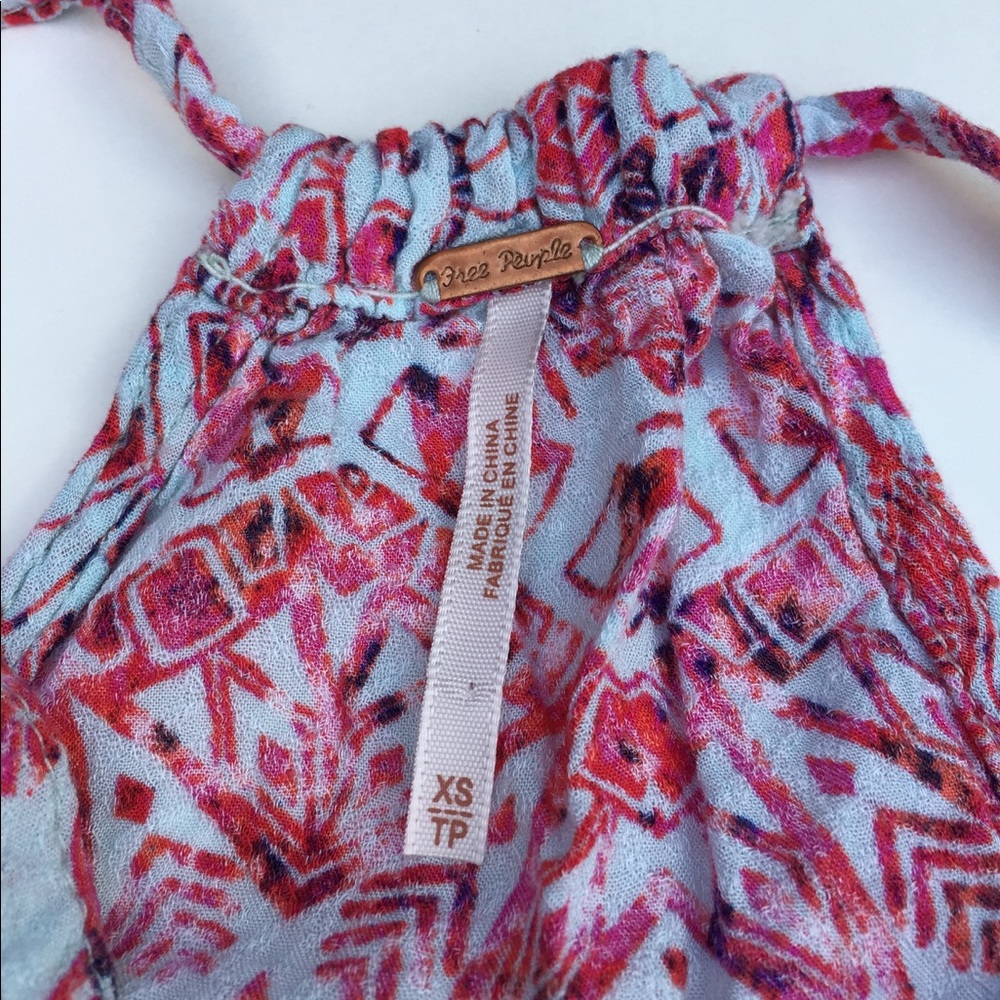 Free People Batik Print Dropwaist Dress - Picture 4 of 8